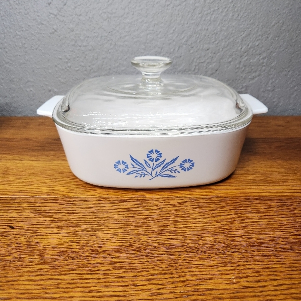 Corningware Blue Cornflower Covered Casserole